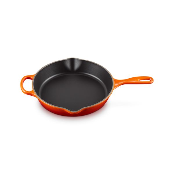 Skillet Hoog in Geëmailleerd Gietijzer 26cm 2l Oranjerood 