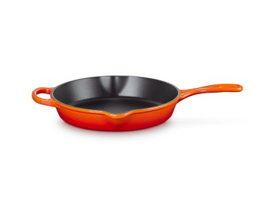 Skillet Hoog in Geëmailleerd Gietijzer 26cm 2l Oranjerood