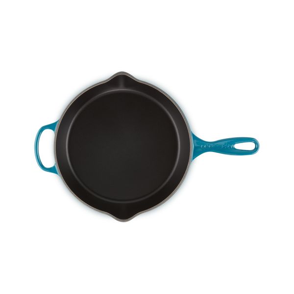 Skillet rond profond en fonte émaillée 26cm 2l Deep Teal 