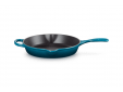 Skillet rond profond en fonte émaillée 26cm 2l Deep Teal