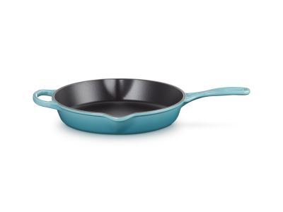 Skillet Hoog in Geëmailleerd Gietijzer 26cm 2l Caribbean Blue