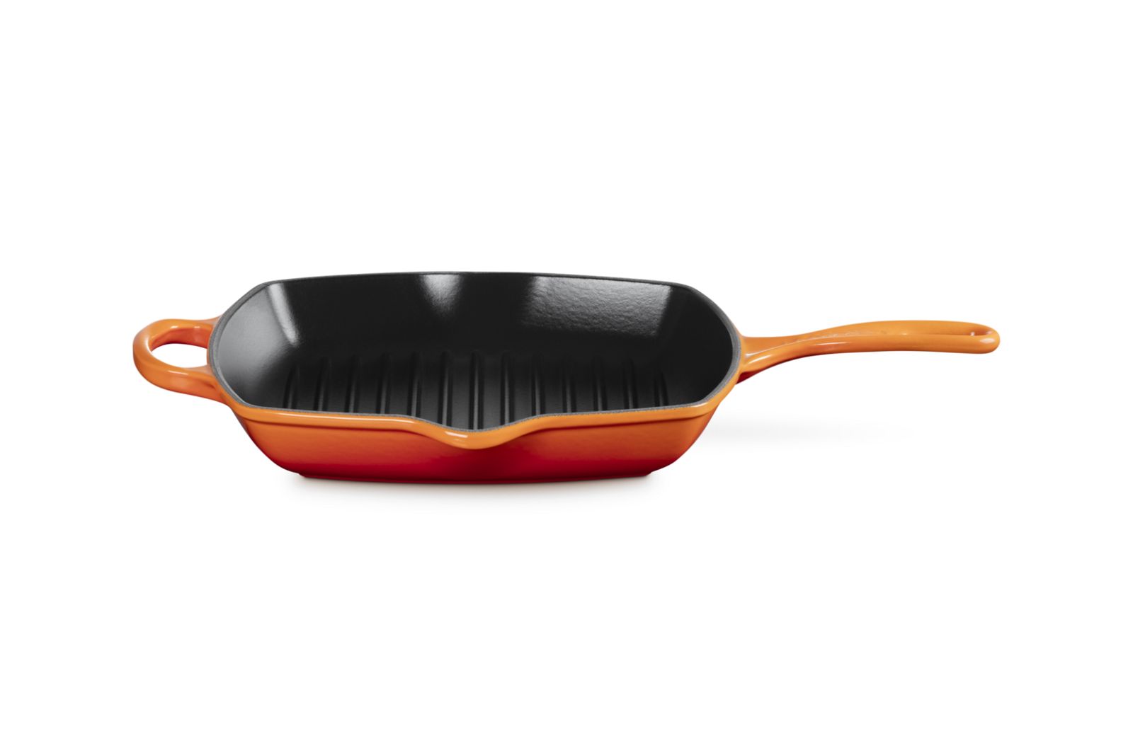 Signature Grillit® Vierkant in Geëmailleerd Gietijzer 26cm Oranjerood