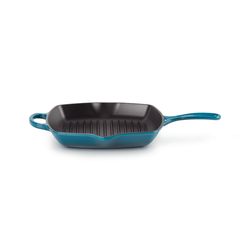 Grillit® Vierkant in Geëmailleerd Gietijzer 26cm Deep Teal 