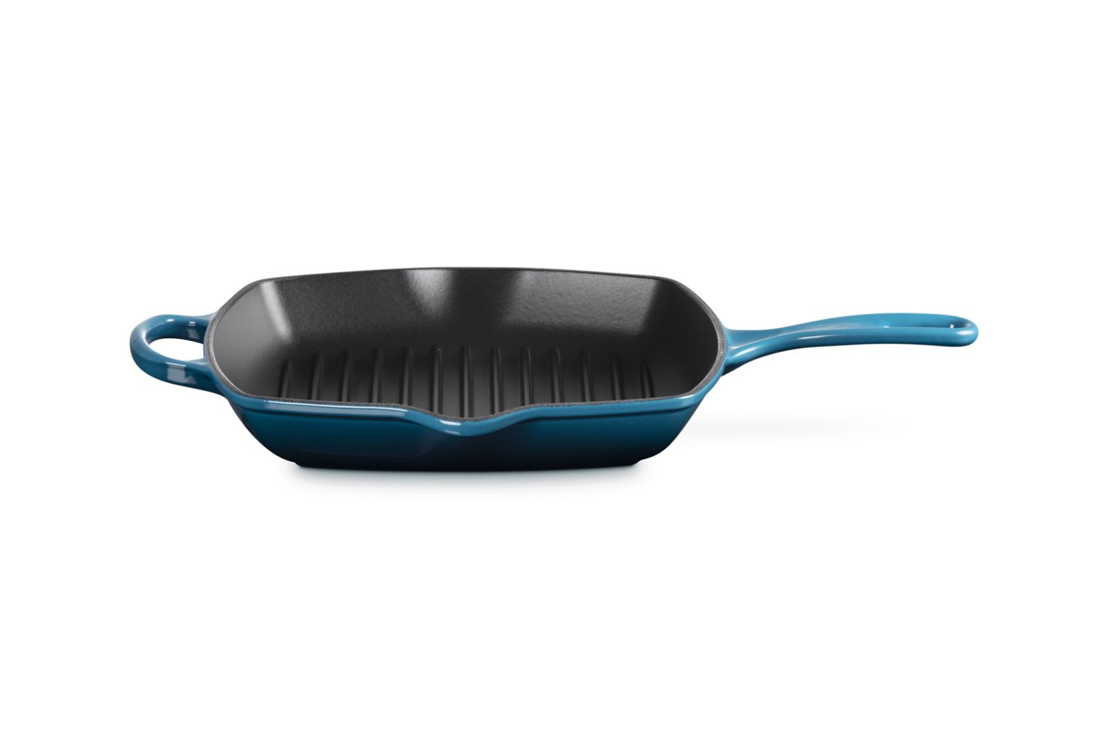 Signature Grillit® Vierkant in Geëmailleerd Gietijzer 26cm Deep Teal