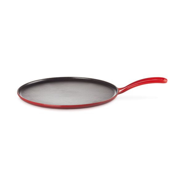 Pannenkoekenpan in Geëmailleerd Gietijzer 27cm Kersenrood 