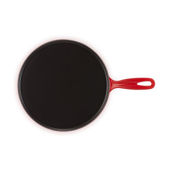 Pannenkoekenpan in Geëmailleerd Gietijzer 27cm Kersenrood 