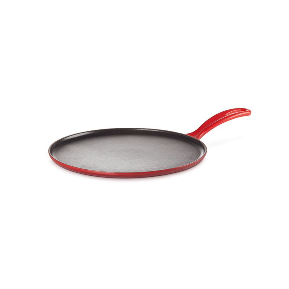 Le Creuset Pannenkoekenpannen Pannenkoekenpan in Geëmailleerd Gietijzer 27cm Kersenrood