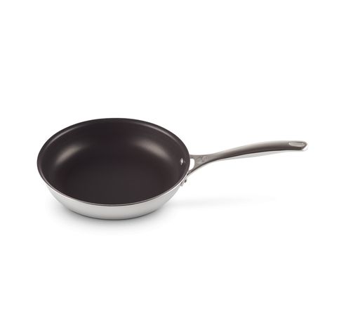 Poêle à frire en inox signature avec revêtement anti-adhérent 24cm  Le Creuset