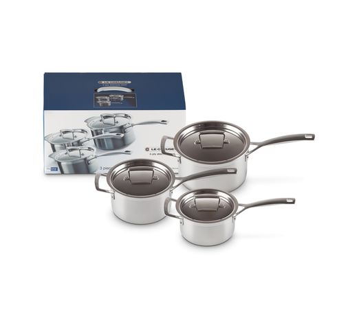 Set de 3 casseroles Inox Classique 16/18/20cm  Le Creuset