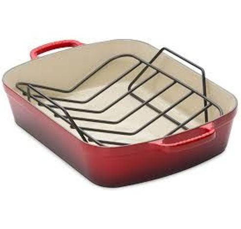 Rooster voor Braadslede met Anti-Aanbaklaag 35cm  Le Creuset