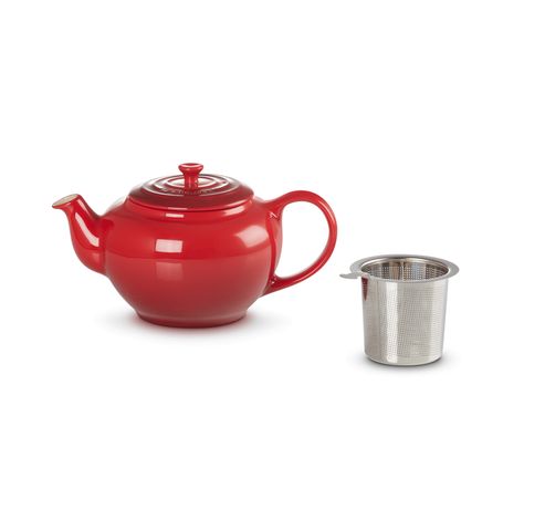 Théière en céramique avec infuseur en inox 1,3l Cerise  Le Creuset