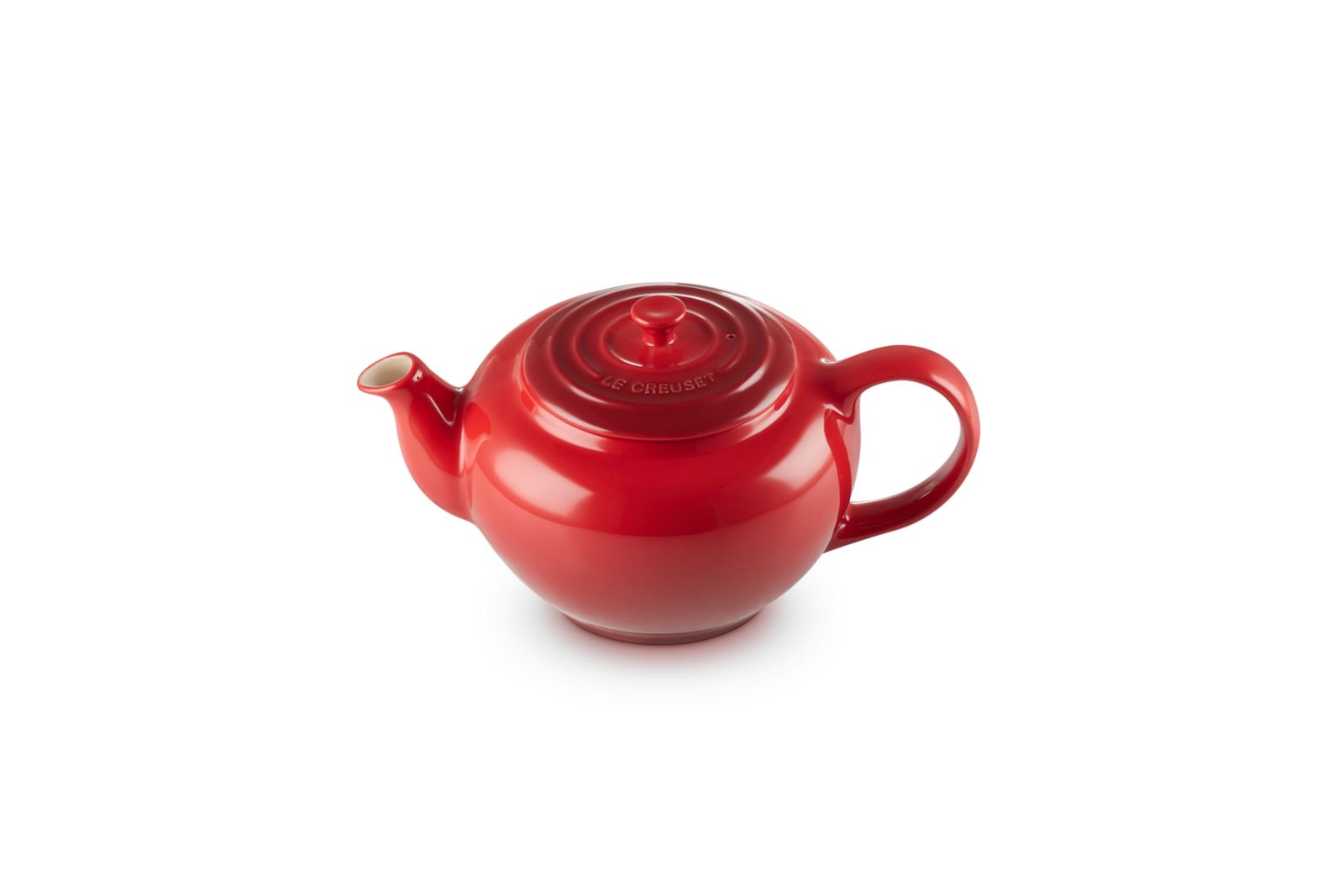 Theepot in Aardewerk met RVS Theezeef 1,3l Kersenrood