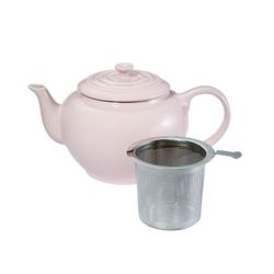 Le Creuset Theepot met RVS filter 1l Chiffon Pink  