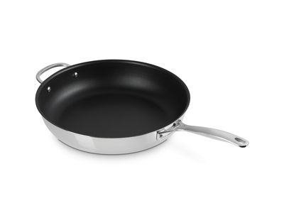 RVS Signature Koekenpan met Anti-Aanbaklaag met Extra Handvat 32cm