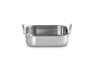 3-Ply Braadslede Vierkant in RVS 26cm