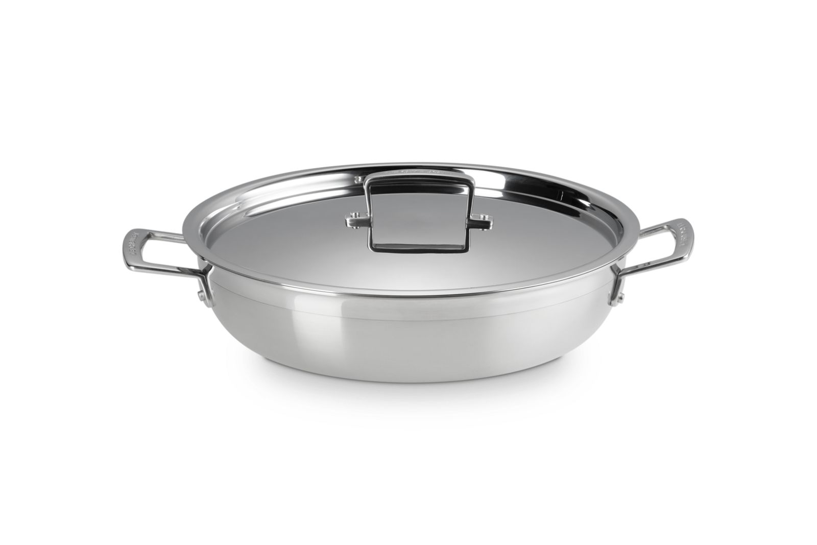 3-Ply Provençaalse Sauteerpan in RVS met Anti-Aanbaklaag en Deksel 30cm 4,8l