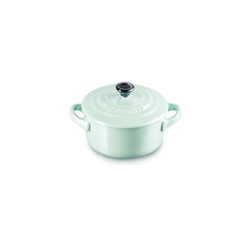 Mini Stoofpan in Aardewerk 10cm 0,25l Metallic Cool Mint  Le Creuset