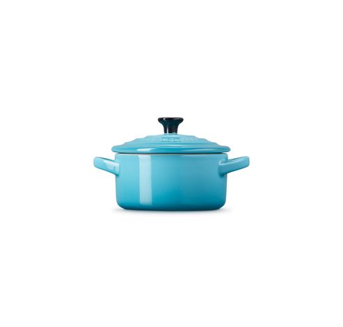 Mini Stoofpan in Aardewerk 10cm 0,25l Caribbean Blue  Le Creuset