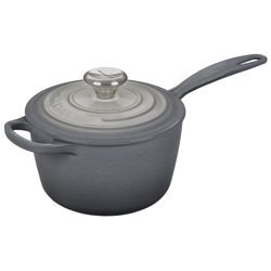 Le Creuset Sauspan met gietijzeren handvat Ombré Grey 16 cm 