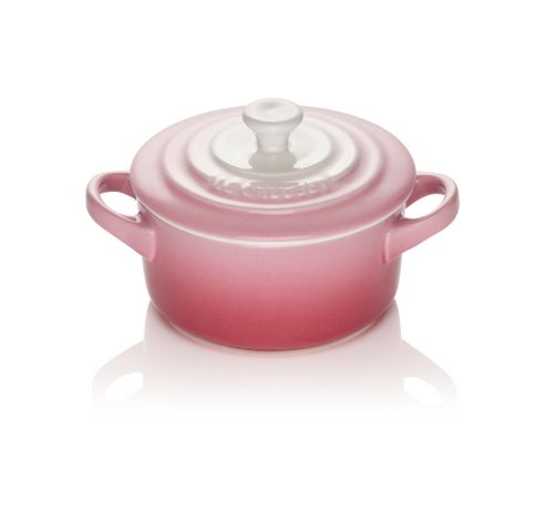 Rond ministoofpannetje in aardewerk Ombré Pink 10 cm  Le Creuset