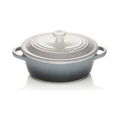 Le Creuset Ovaal ministoofpannetje in aardewerk Ombré Grey 12 cm 