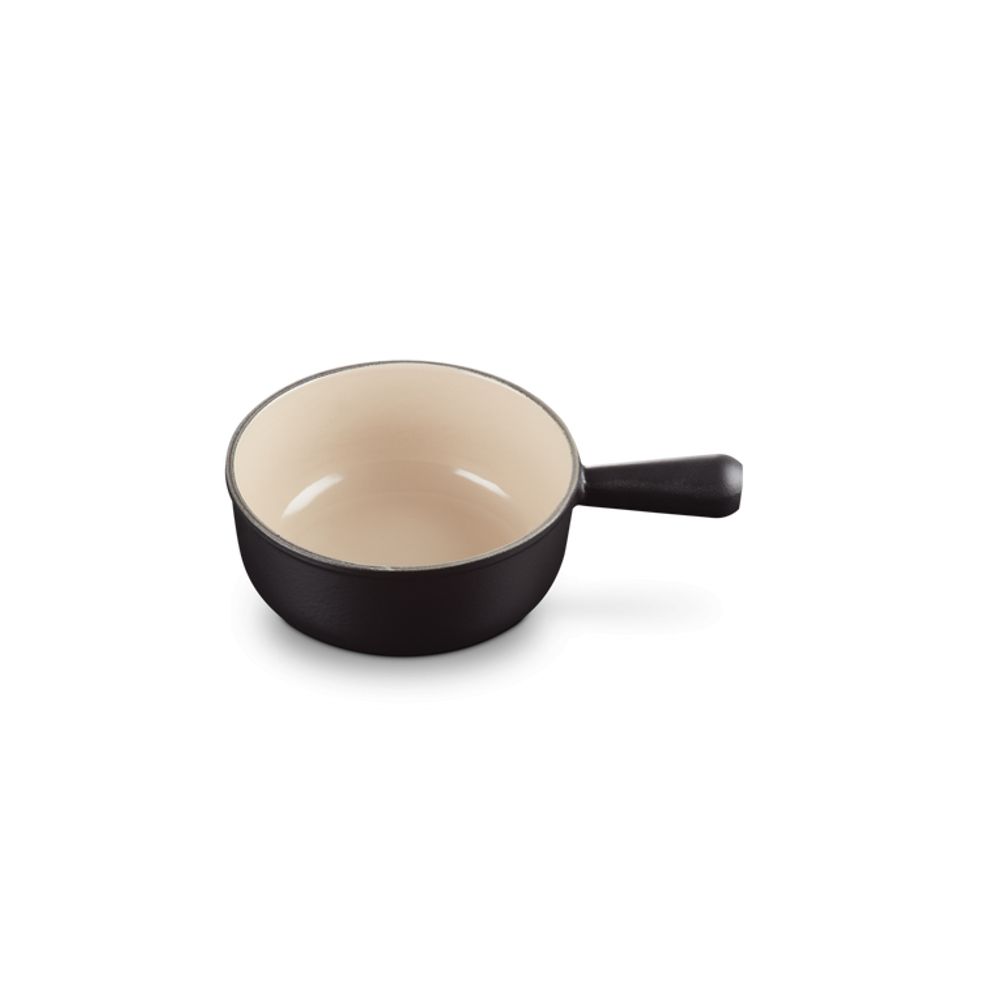 Le Creuset Steelpannen Steelpan in Geëmailleerd Gietijzer met Gietijzeren Handvat 20cm 1,9l mat zwart