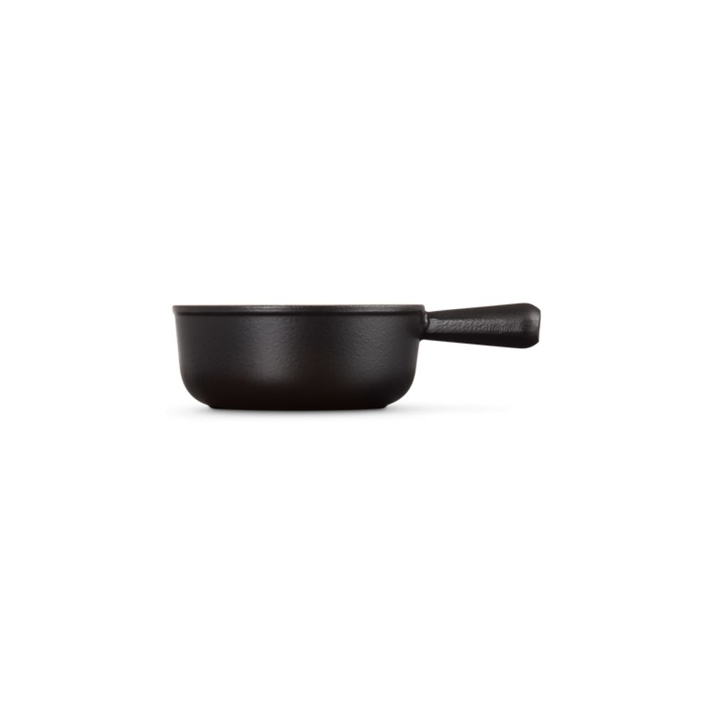 Le Creuset Steelpannen Steelpan in Geëmailleerd Gietijzer met Gietijzeren Handvat 20cm 1,9l mat zwart