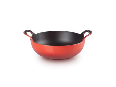 Balti Dish in Geëmailleerd Gietijzer 24 cm 2,7l Kersenrood
