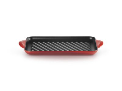 Grillplaat Rechthoekig in Geëmailleerd Gietijzer 32cm Kersenrood