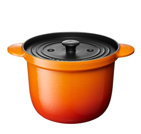 Cocotte Every en fonte émaillée avec couvercle intérieur en céramique 18cm 2l Volcanique  Le Creuset