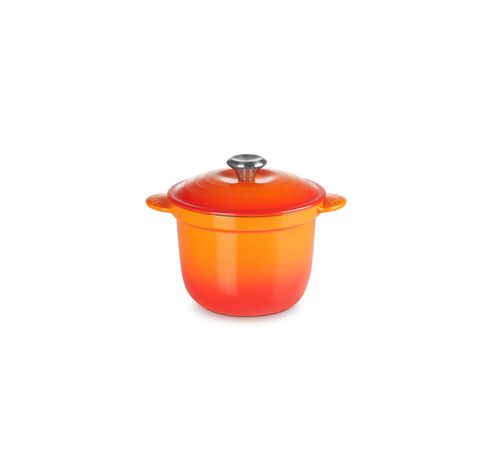 Cocotte Every in Geëmailleerd Gietijzer 18cm 2l Oranjerood  Le Creuset