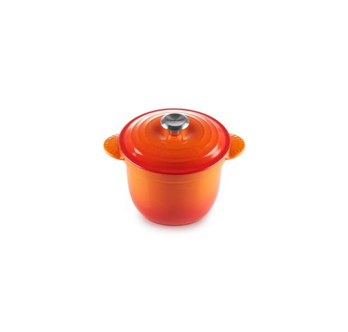 Cocotte Every in Geëmailleerd Gietijzer 18cm 2l Oranjerood  Le Creuset