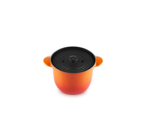 Cocotte Every en fonte émaillée avec couvercle intérieur en céramique 18cm 2l Volcanique  Le Creuset