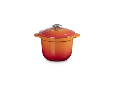 Every Cocotte in Geëmailleerd Gietijzer 18cm 2l Oranjerood