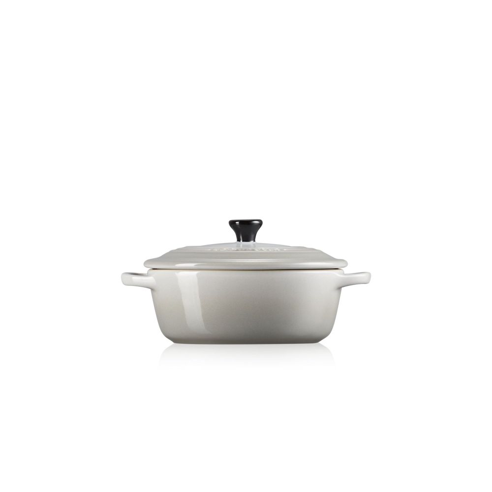 Le Creuset Ovenschotels Ovale mini braad- stoofpan 12 cm mist grey