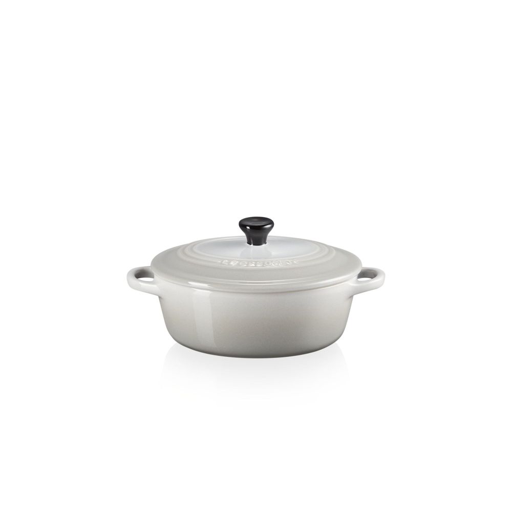 Le Creuset Ovenschotels Ovale mini braad- stoofpan 12 cm mist grey