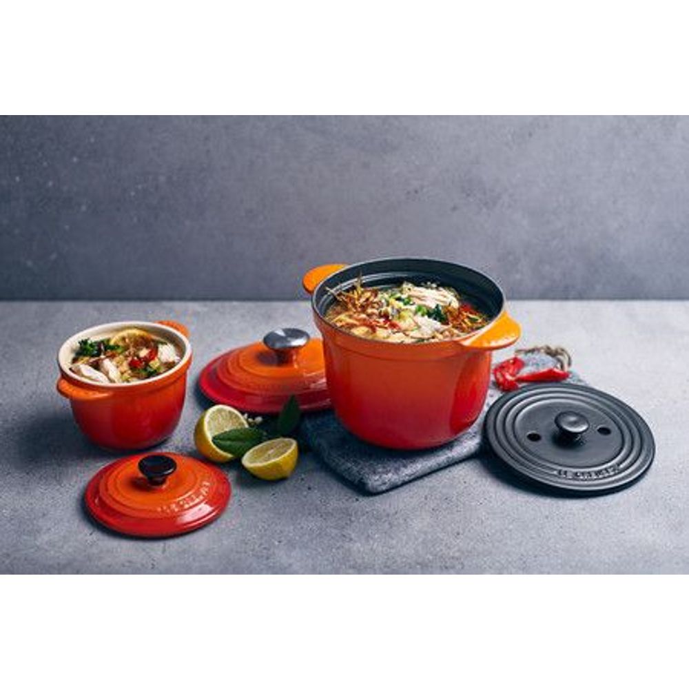 Le Creuset Ovenschotels Mini Cocotte Every in Aardewerk 13cm 0,45l Ebbenzwart