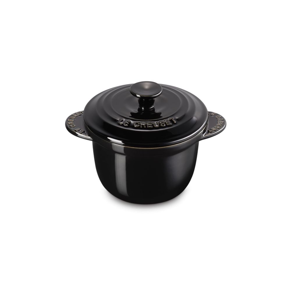 Le Creuset Ovenschotels Mini Cocotte Every in Aardewerk 13cm 0,45l Ebbenzwart