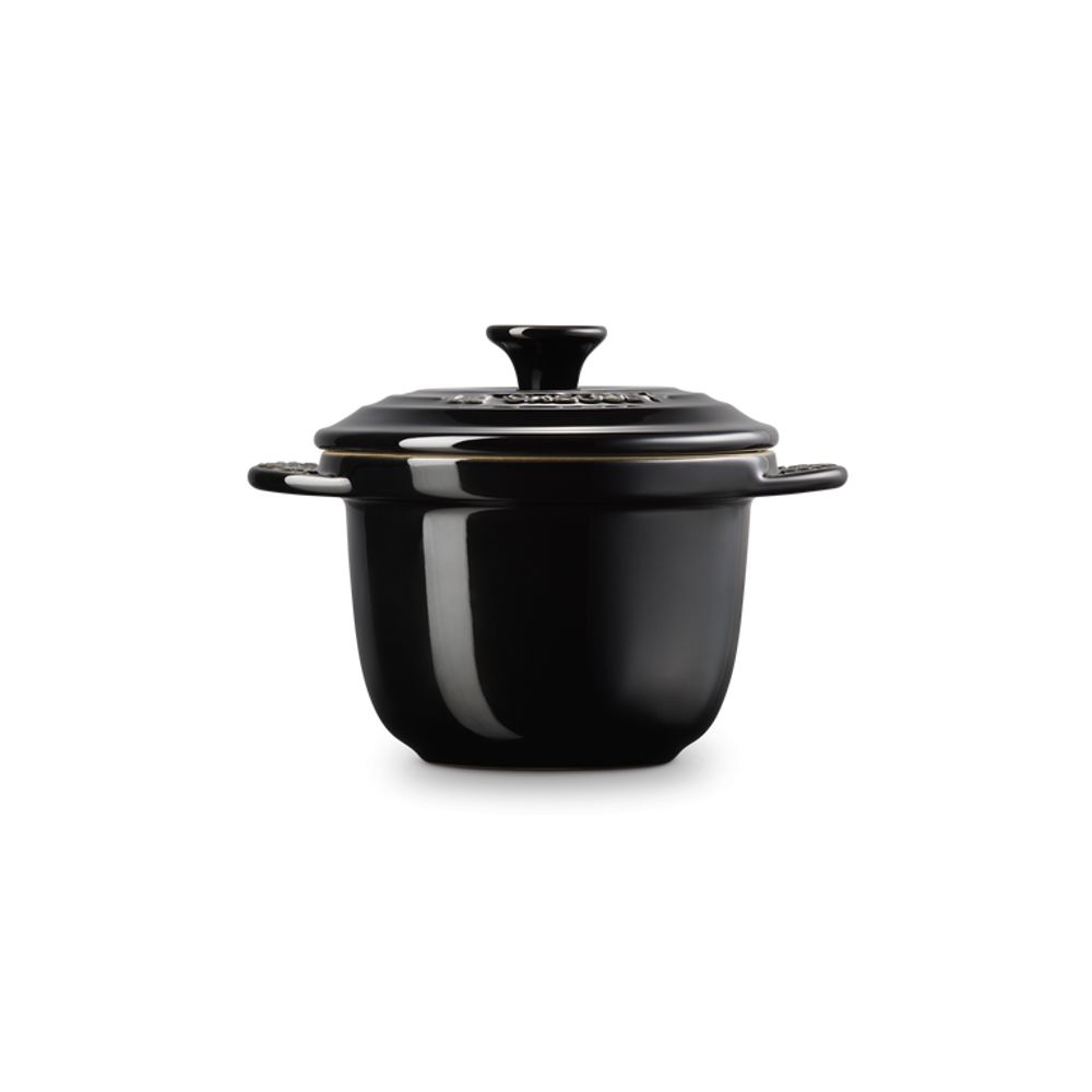 Le Creuset Ovenschotels Mini Cocotte Every in Aardewerk 13cm 0,45l Ebbenzwart