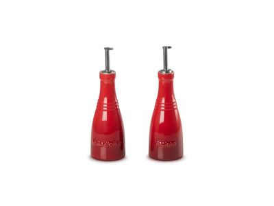 Olie en Azijnset in Aardewerk 0,24l Kersenrood