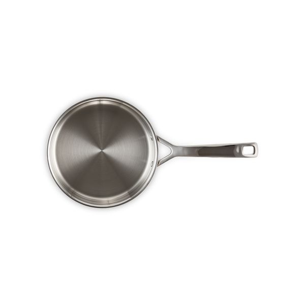 Le Creuset Sauteerpan in RVS met Rechte Rand en Pocheerinzet en Glazen Deksel 20cm 1,5l