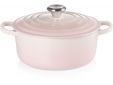 Gietijzeren Ronde cocotte 24cm 4,2L Shell Pink