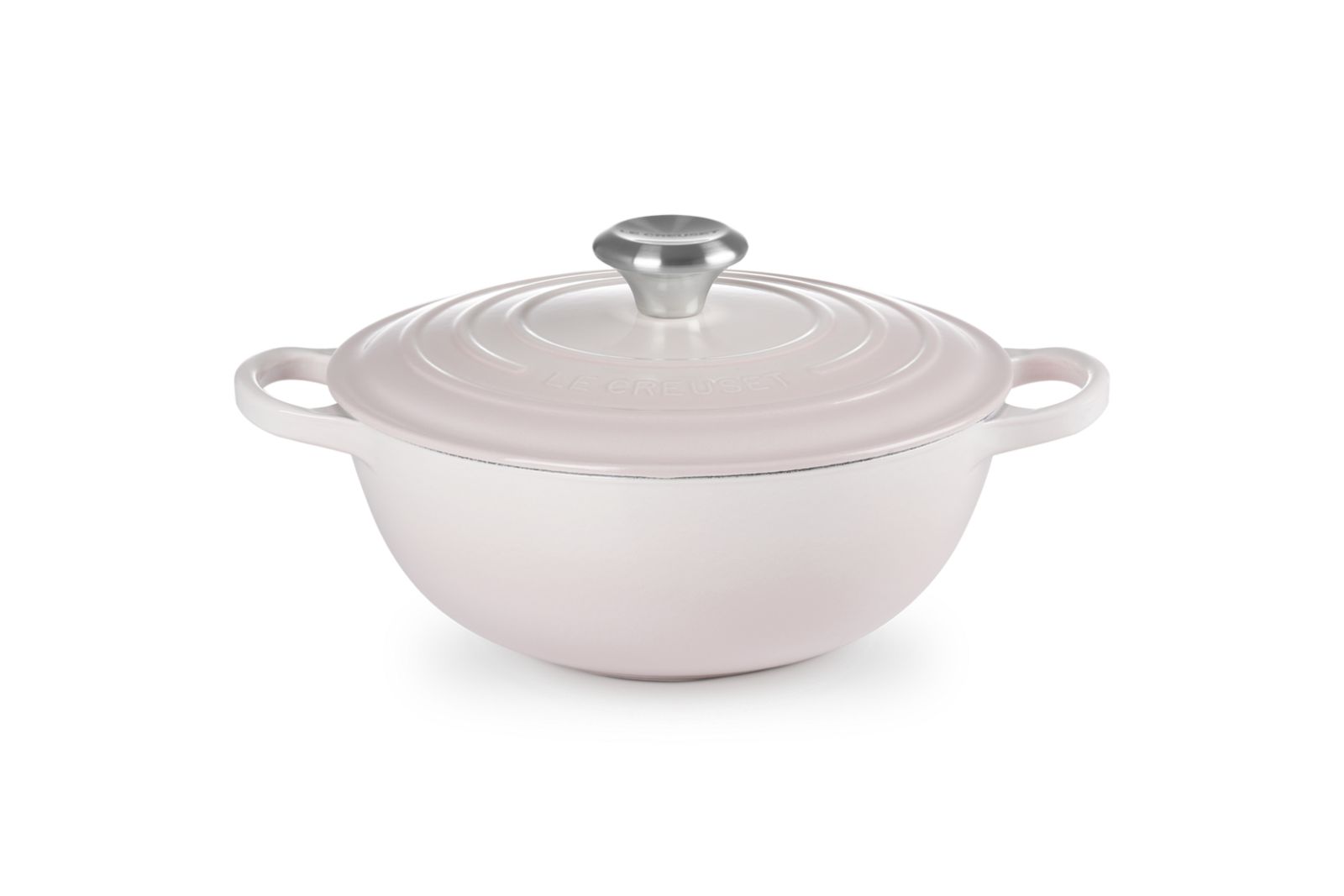 Marmite in Geëmailleerd Gietijzer 24cm 3,1L Shell Pink