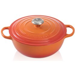 Gietijzeren marmite 26cm 4,1l Oranjerood 