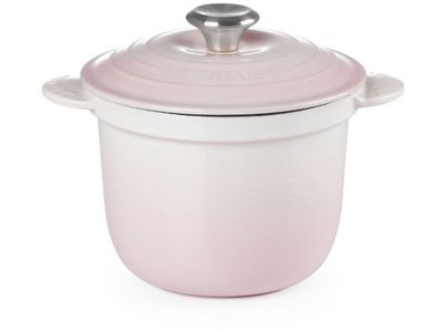 Cocotte Every in Geëmailleerd Gietijzer 18cm 2L Shell Pink 
