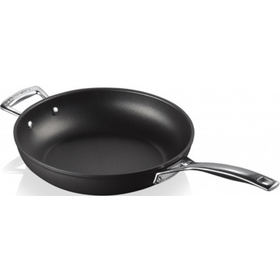 Sauteerpan met 4x Sterkere Anti-Aanbaklaag en Extra Handvat 28cm 3,21l Zwart  Le Creuset