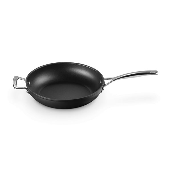 Le Creuset Sauteerpan met 4x Sterkere Anti-Aanbaklaag en Extra Handvat 28cm 3,21l Zwart