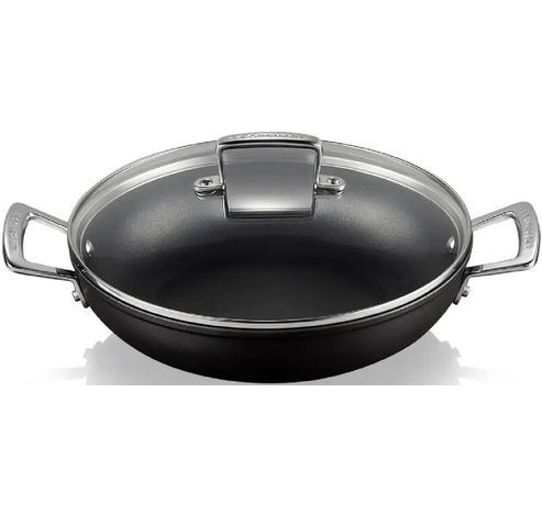 Provençaalse Sauteerpan met 4x Sterkere Anti-Aanbaklaag en Glazen Deksel 26cm 2,7l Zwart  Le Creuset