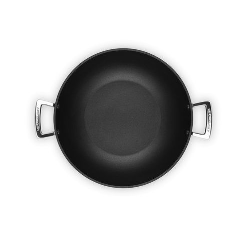 Wok Anti-Adhérent Les Forgées 32cm 6l Noir  Le Creuset