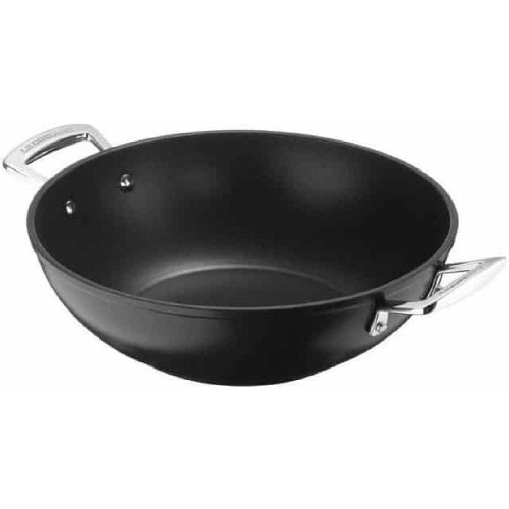 Wok met 4x Sterkere Anti-Aanbaklaag 28cm 3,9l Zwart 